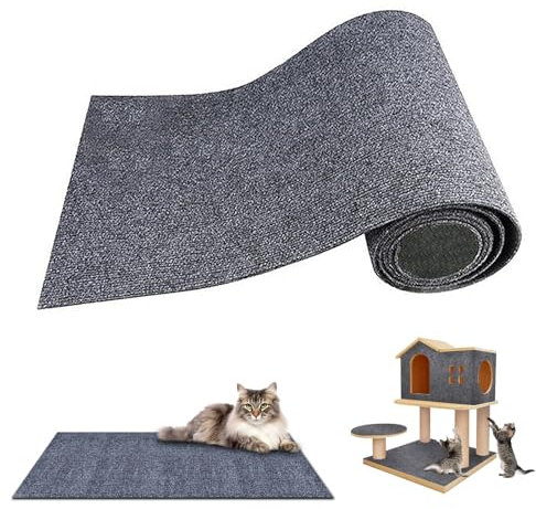 Katzen Kratzbrett-2PCS Kratzmatte Selbstklebend- DIY Kletterwand Katzen-30 x 100cm Kratzmatte Kratzteppich Selbstklebend für Cat Scratching Post、Katzenwand、Katzensofa、Katzen Bett、Katzentoilette Schra