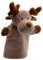 Cute Since 1999 Braunes Rentier Handpuppe für Kinder ab 0 Monate - Biologische Handpuppe für Junge & Mädchen - Sachen & Geschenk für Neugeborene - Rentier für Puppentheater Kinder - 26 x 20 cm