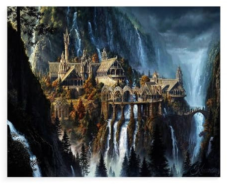 DTASSVEW Malen nach Zahlen Kit - Der Herr Der Ringe DIY Acryl-Malset mit Pinseln und Farben Art Craft Leinwandmalerei für Kinder und Erwachsene - Poster TV Dramat-M379