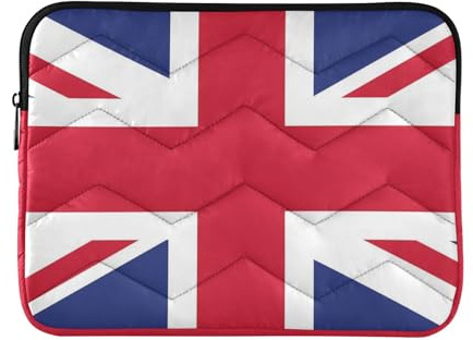 Mnsruu The Union Jack Vintage Laptophülle, wasserdichte Laptoptasche für 33-40,6 cm (13-16 Zoll) Notebooks, Computer, Tablet, Reißverschluss, Aktentasche, Tragetasche/Tasche