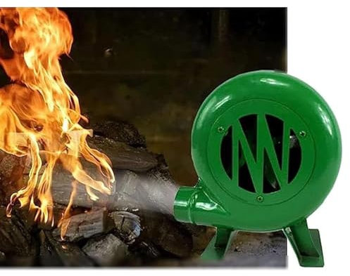 JOUFNING Ventola Barbecue Manuale - Soffiatore per Barbecue, Accendino Portatile A Carbone, Ventilatore Manuale per Popcorn con Ingranaggi in Ferro, con Manovella, per Campeggio/Picnic(80W)