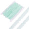 Sparkeads 3,8 x 9,1 m Polyester, plissiert, elastischer Spitzenbesatz, gerüschter Rand für Schleifen, helles Cyan, perfekt für Hochzeiten, Partys und allgemeine Dekoration