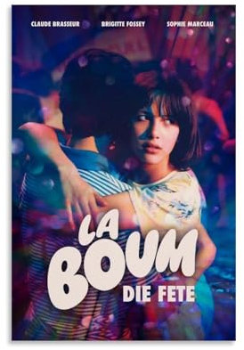 JIRUAHHY La Boum Filmposter, Schlafzimmer, Wohnzimmer, Wandkunst, Dekoration, Poster, 30 x 45 cm, ungerahmter Stil