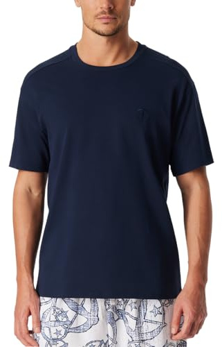 Schiesser Herren Schlafanzugoberteil T-Shirt Rundhals - 183224