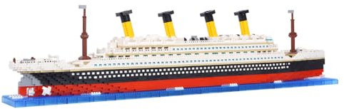 LULUFUN Building Blocks Set, Titanic Ship Model Block Set, Educational Building Toy for Adults and Teens for Christmas, Birthday, New Year 4404 PCS