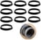 10Pcs Rubber Washers For Plumbing 40mm, Sink Plug Rubber Seal Cone O-Ring Silicone Washer for Water Pipe Sink Pipe for 40mm Pipe Kitchen Flushing Hose Garden and Outdoor Hoses Connections