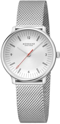 Mondaine Doppio Watch for Men 41mm, Swiss Quartz - Vintage Charm, Minimalist Design, Watches for Men, Water Resistant 5 ATM