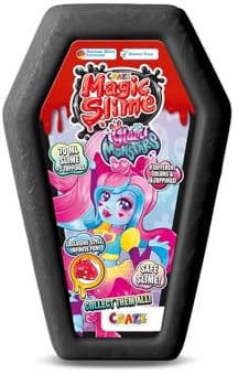 Craze Magic Slime Glam Monstars Schleim Set für Kinder – DIY Slime Kit, 70ml Glibber Kinderknete mit Toppings zum Mischen, Coole Mädchen Sachen & Geschenke für Kinder