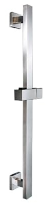Colonne de douche en acier inoxydable brossé, barre coulissante mobile, réglable, montage mural avec support de fixation(C Slide Bar only)