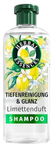 Herbal Essences Tiefenreinigung & Glanz Shampoo mit Limettenduft 350ml | für Feines, Kraftloses und Fettiges Haar