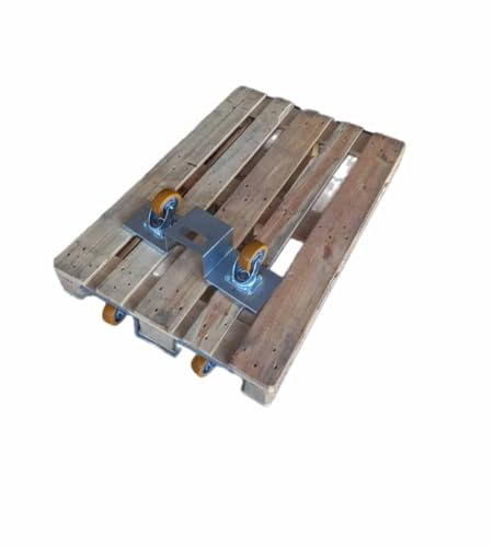 Palettenroller Industrierollen Euro-Paletten Euro Einweg Palette Paletten Roller Lenkrollen Ø100mm 1Stk Topleiter Hubheld