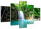Visario 160 x 80 cm Bild auf Leinwand Wasserfall 5520-SCT deutsche Marke und Lager - Die Bilder/das Wandbild/der Kunstdruck ist fertig gerahmt