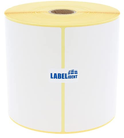 Labelident Versandaufkleber - 110 x 162 mm - 500 Thermo Eco Etiketten auf 1 Rolle(n) I 25 mm Kern I Selbstklebende Shipping Labels für Desktop Thermodrucker I Trägerperfo.