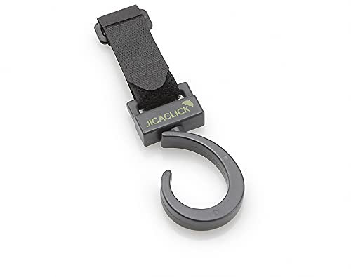 Ganchos Carro Bebe Pack 2 Enganches para Carrito Mosquetón Multifuncional para Silla de Ruedas Colgador de Bolsas Resistente Pinzas Multiusos para Cochecito Accesorio Universal para Bolso y Mochila