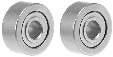 sourcing map 2stk MR62ZZ tief Rille Ball Lager 2x6x2,5mm Doppel Schutz Chrom Lager