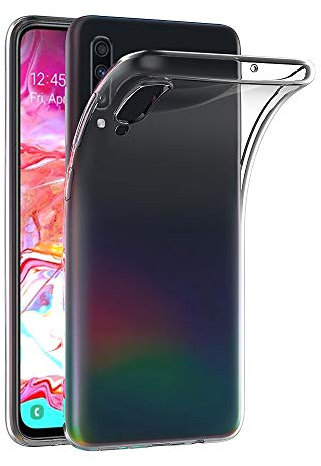 AICEK Hülle Compatible für Samsung Galaxy A70 Transparent Silikon Schutzhülle für Samsung A70 Case Clear Durchsichtige TPU Bumper Galaxy A70 Handyhülle (6,7 Zoll)