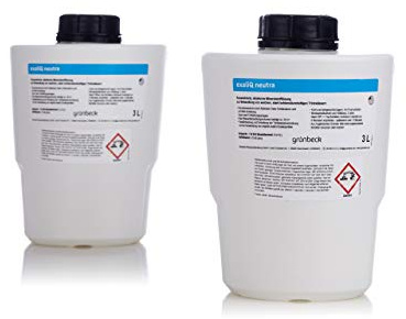 Grünbeck – Mineralstofflösung exaliQ neutra | Mineralstofflösung zum Korrosionsschutz durch pH-Anhebung in verzinkten Kupfer- und Messingsystemen. Reichweite 30 m³ | Inhalt: 2 × 3 Liter