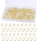 FEPITO Weihnachten Ornament Haken Kleiderbügel, Edelstahl Weihnachten Ornament Kleiderbügel Perfekt für Art Craft Christbaumschmuck (Gold-200pcs)