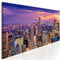 5D DIY Diamant Malerei Kit Große Größe Bohren Voll Set Diamond Painting Lila New York Nacht Bilder nach Zahlen GemäLde Mosaik kreuzstich Kristall Strass Stickerei Art Wohnkultur Runder Bohrer，30x60