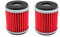 AISEN 2x Ölfilter für WR125 R 2009-2015 / WR125X WR 125X 2009-2015 / YZF R125 5D71 RE061 2008-2015