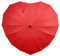 Legami - Ombrello a Forma di Cuore, I Love You Umbrella, Diametro 123 cm, Apertura Manuale, Struttura in Acciaio Nero, Impugnatura in Plastica