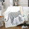 Loussiesd Leopard Kuscheldecke 130x150cm Weißer Geparddruck Flanell Fleecedecke für Sofa Wildtier Thema Wohndecke Winter Wildlife Stil Ultra weiche Decke