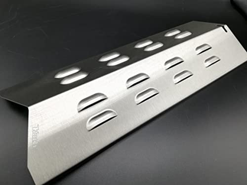 KOCH #74 Rostfreier Flammenverteiler 390 x 145mm passend z.B. Jamie Oliver Pro3 Gasgrill - Universal Brennerabdeckung - Massiver Edelstahl V2A Stärke 1,25mm, 670g! Hochwertige Qualität made in Germany