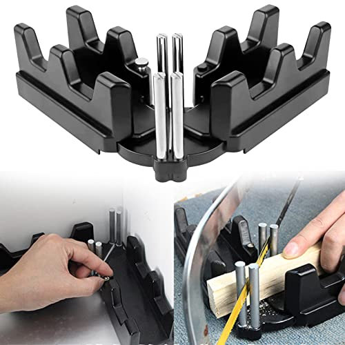 Offfay Mitre Measuring Cutting Tool, 2-in-1 Miter Saw Protector, Bevel and Mitre Box, Measuring and Sawing Mitre Angle Finder 85-180° for Pipeline Installation Woodworking Tool