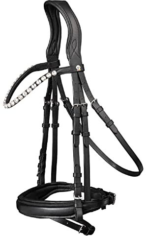 WALDHAUSEN Waldhausen X-Line Trensenzaum Beauty, PON, schwarz