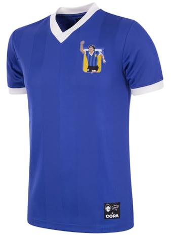 COPA - Maradona X Argentinien 1986 Auswärts - Retro Fußballtrikot - Herren - Blau