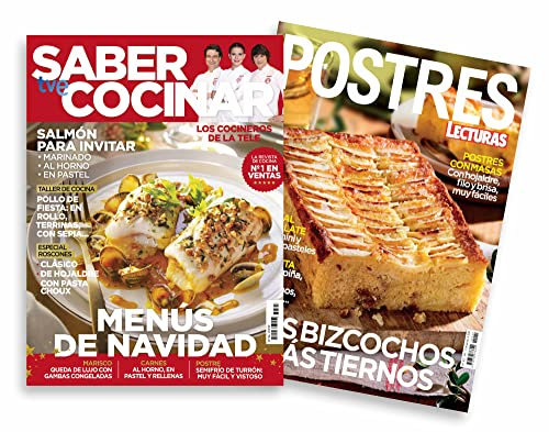 Pack Revista Saber Cocinar #106 | Revista: Menús de navidad + Libro: Los bizcochos más tiernos