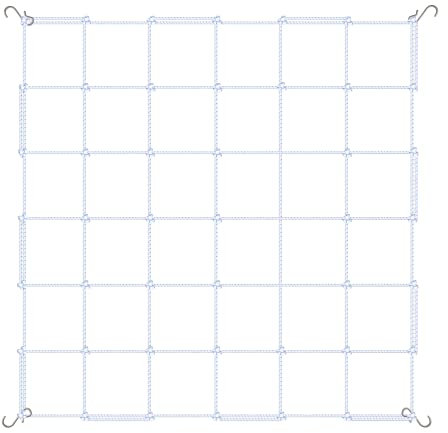 iPower 90 x 90 cm großes Rankgitter für 119,4 x 119,4 cm Räume, Robustes, elastisches Pflanzennetz mit Haken, Flexible Hydrokultur-Unterstützung für Kletterpflanzen, Gemüse, Obst, Blumen, Reben