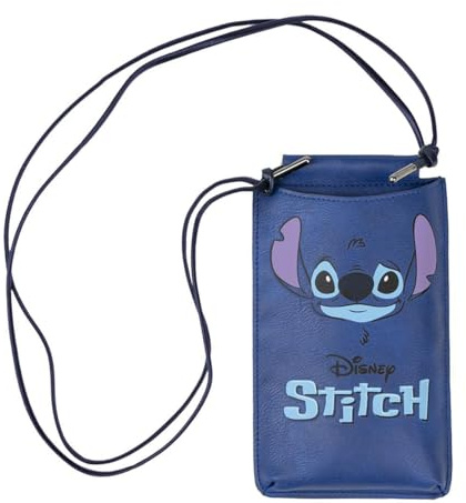 Stitch - Etui de Téléphone avec Cordon - 10 x 18 x 1 CM