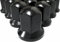 Lot de 60 Cache-écrous de Roue Noirs en Plastique ABS pour Camion, remorque, Bus, Caravane, Protection des écrous de Roue - 60 pièces x 33 mm