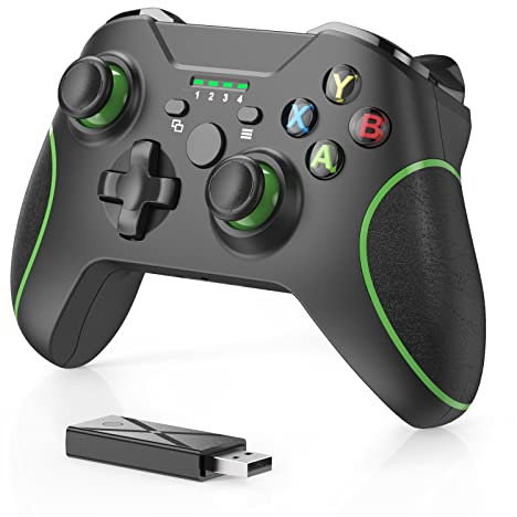 Wireless Controller für Xbox PC Window(10/11) Gamepad mit 2.4G Wireless Adapter,Dual Vibration Bluetooth Gamepad Joystick Wireless PC Controller für Xbox Series X|S, Xbox One, Windows 10/11