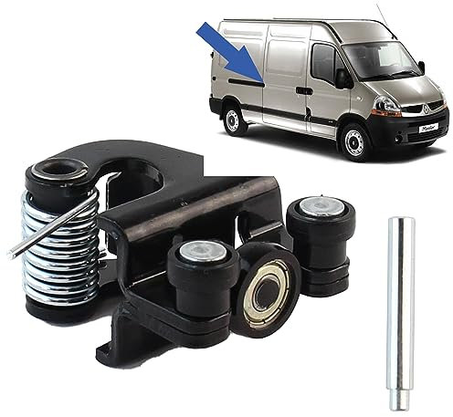 Roulette porte latérale compatible pour Master 2, Movano A, Interstar (1997-2010) galet de porte coulissante – Guide MILIEU de porte