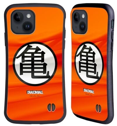 Head Case Designs Officially Licensed Dragon Ball Kame Symbol Iconic Hybrid Case Compatible With Apple iPhone 15