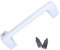 ATooi Refrigerator Arc-shaped Door Handle Chest Freezer Handle Replacement Parts (Color : Handle and key)