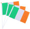 12 Stk Stockfahne irische Flagge klein St. Patricks Day Handzeichen-Flagge Flaggen Mini-Flagge handgehaltene kleine Fahnen Handheld handschwenkende flagge Irland Banner Requisiten