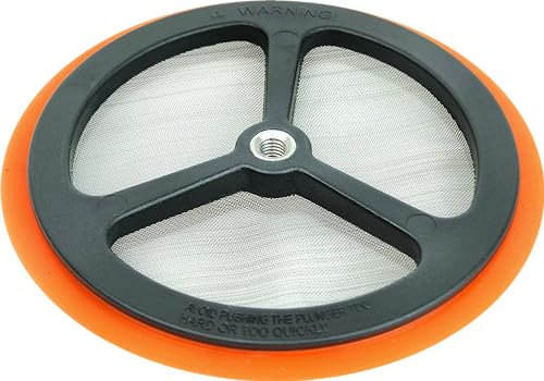 PortableAnd Stainless Steel French Press Screen, 1000 ml, 34 Oz, Black & Orange, Standard Size, Compatible with Mr Coffee, 1 Pack