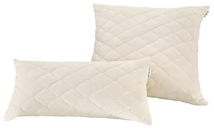 OBB Bio Kopfkissen Bio Schurwolle Merle Größe 80x80 cm