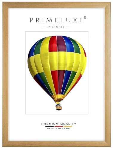 PrimeLuxe Cadre photo en bois 60 x 90 cm (Dimension de l'image) en Or-essuyé | Couleur et taille sélectionnables | pour affiches | Puzzle | collage de photos