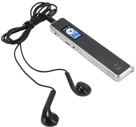 Diktiergerät, HD-Rauschunterdrückung, Sprachaktivierte Speech-to-Text-MP3-Wiedergabe, Tragbares Aufnahmegerät mit Premium-Mikrofon, für ältere Menschen, und Studenten (4G)
