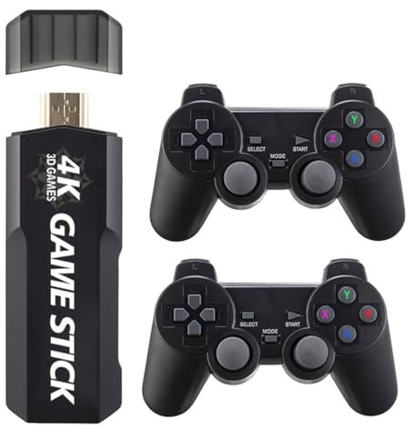 GD10 Retro Handheld Spielkonsole, HDMI 4K Plug-and-Play-Videospielspielzeug 64G mit 30,000 Spielen & 2.4G Drahtlose Dual-Controller, Retro Arcade Handheld Emulatoren für TV