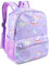 FGen Kinderrucksack Mädchen, Einhorn Rucksack Mädchen, Niedlich Kinderrucksack, Schulrucksack mit Seitentaschen und Brustgurt, Kindergarten Schultasche für 3-7 Jahre (A)