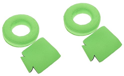 PRETYZOOM 2 Juegos de Portavasos Flotantes Reutilizables para Piscina Ligeros de Tamaño Estándar para Latas Y Botellas al Aire