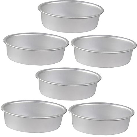 OKUMEYR 6stücke Ovale Kuchenform Aus Aluminiumlegierung Eloxierbar Backform Für Käsekuchen Brot Pudding Gelee