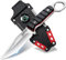 Japaknives Outdoor Messer Klein Feststehende Klinge 9cm Survival Messer mit Vielseitig Kydex Scheide Bushcraft Messer Full Tang EDC Messer für Jagd Camping Trekking Schwarz