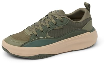 REEF Men's Fanning Shoe, Lightweight, Cushion Footbed, Bottle Opener, Olive/Tan, 9 UK