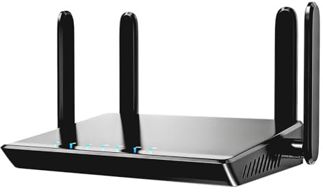 KKH 2.4ghz WiFi Router, Portable Travel Easy Setup Wireless Internet Network Pocket-Sized Long Range Wi-Fi Routers, High Speed up to 300mbps for Hotel Home Smart TV PC Computer Phone Gaming